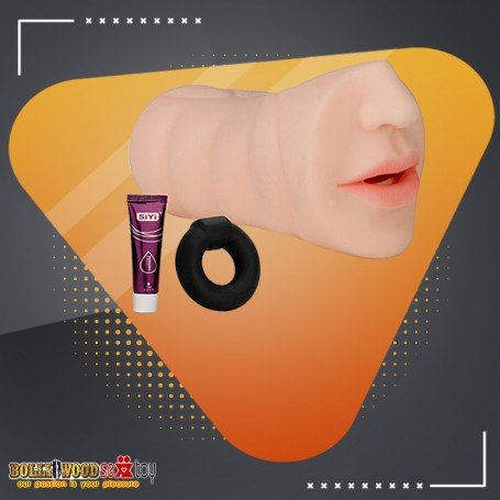 ORAL SILICONE PORTABLE MALE MASTURBATOR MMT-022