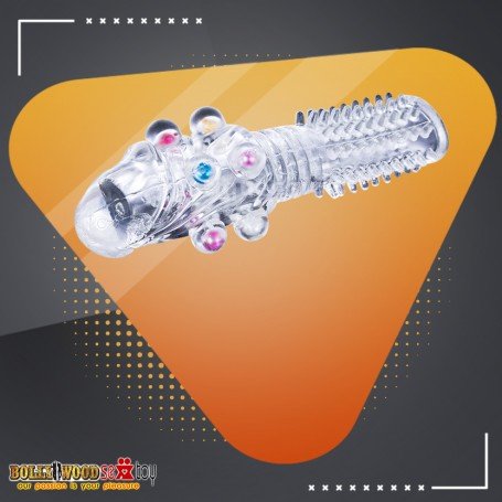 Male Cock Rings Penis Extension With Colourful Beads PES-022